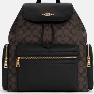 Coach Baby Backpack In Signature Canvas